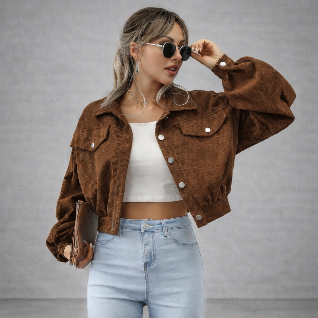 Chaqueta corta de pana