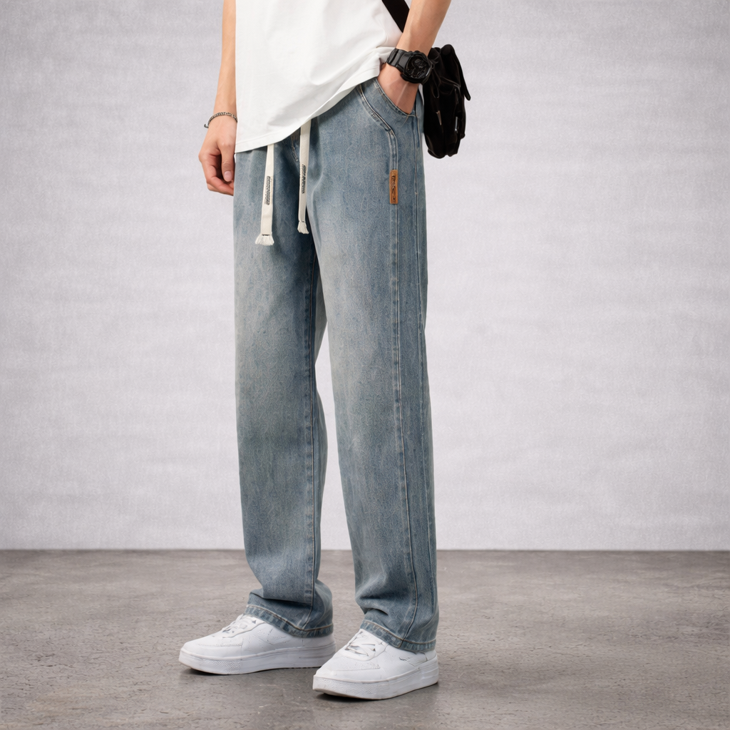 Pantalones vaqueros retro para hombre