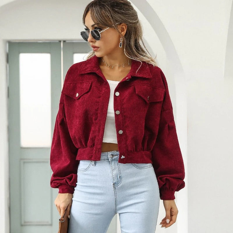 Chaqueta corta de pana