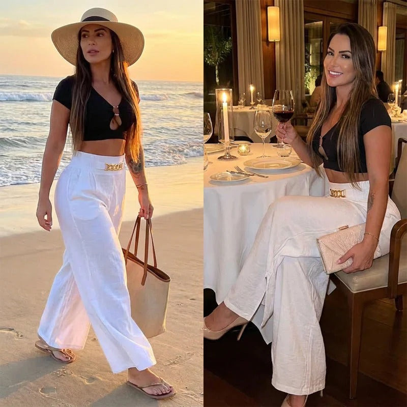 Pantalones de lino para mujer
