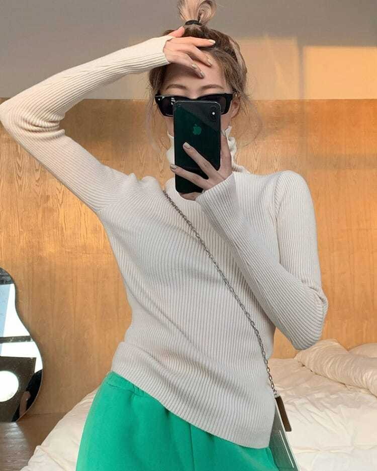 Jersey de cuello alto Alice